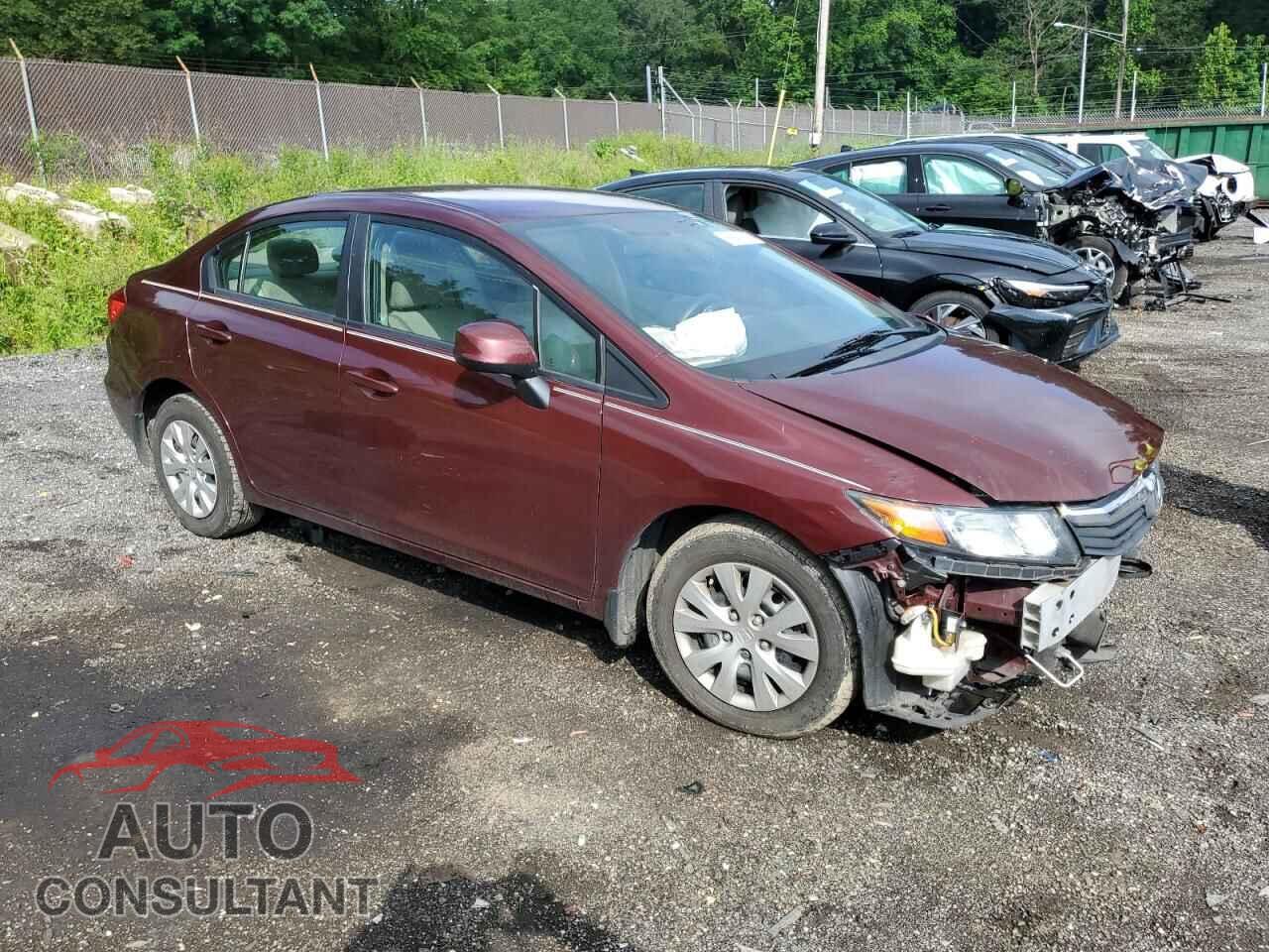 HONDA CIVIC 2012 - 19XFB2F55CE110394