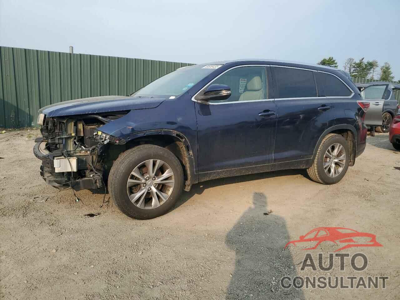 TOYOTA HIGHLANDER 2015 - 5TDJKRFH5FS101413
