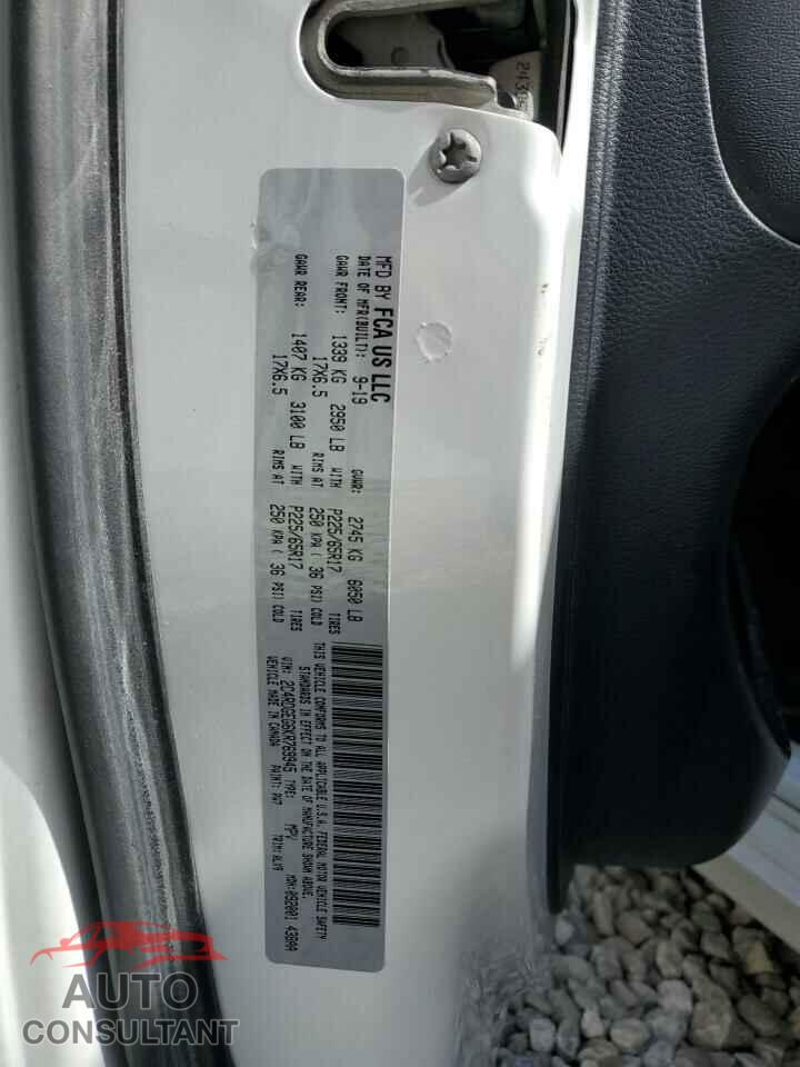 DODGE CARAVAN 2019 - 2C4RDGEG6KR769945