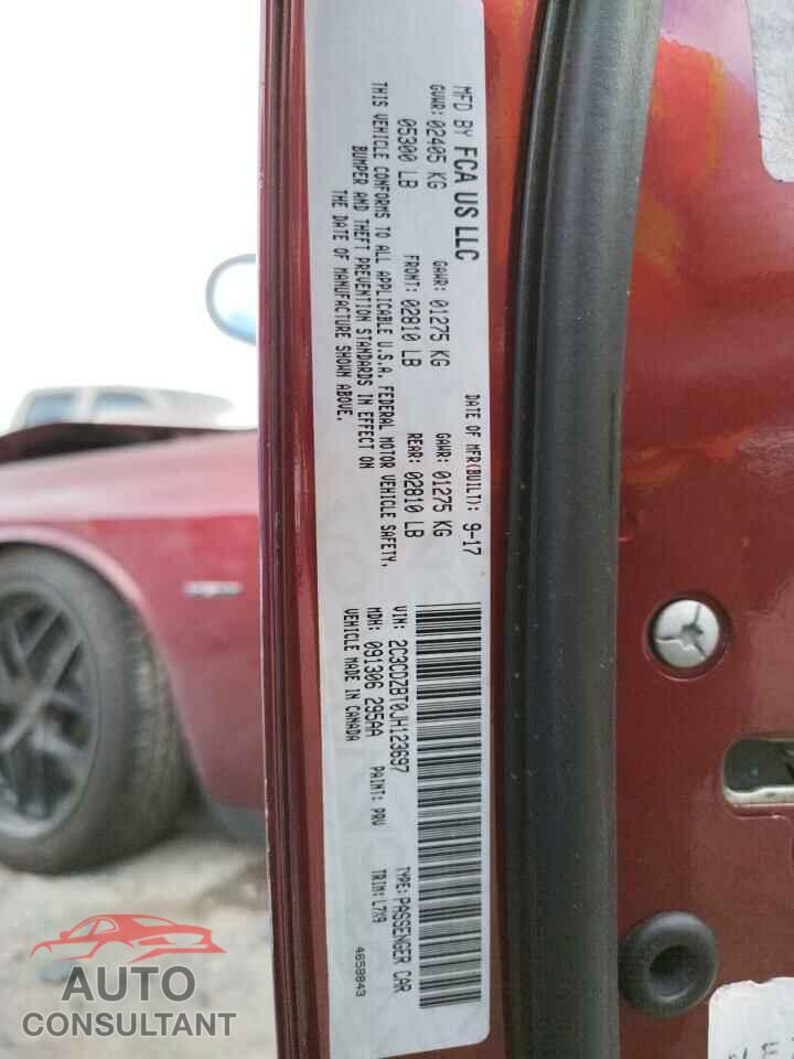 DODGE CHALLENGER 2018 - 2C3CDZBT0JH123697