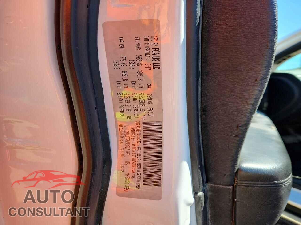 DODGE DURANGO 2017 - 1C4RDJFG7HC814727