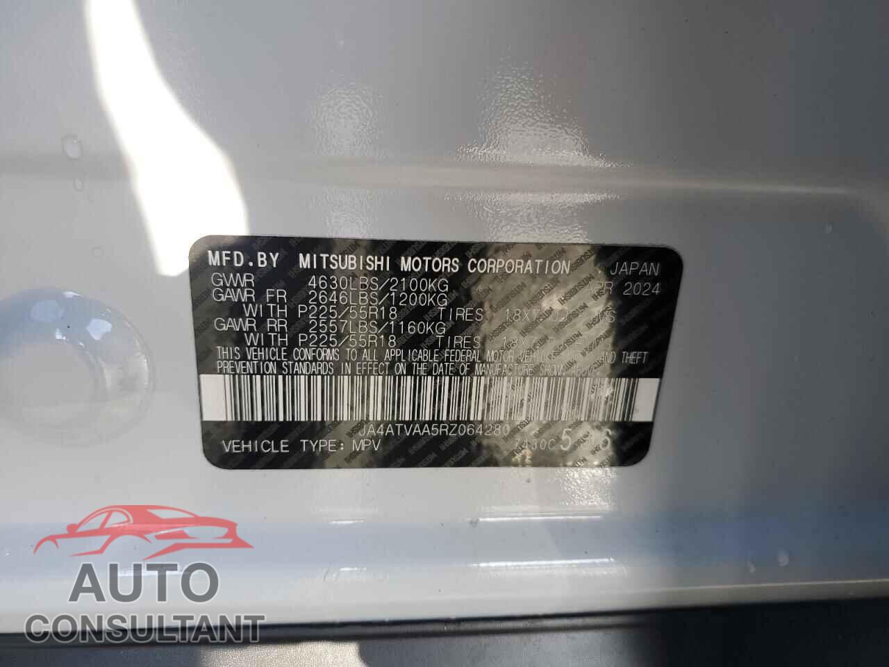 MITSUBISHI ECLIPSE 2024 - JA4ATVAA5RZ064280