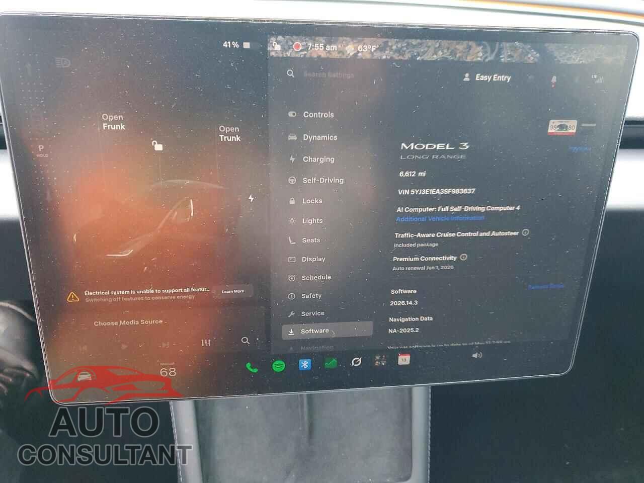 TESLA MODEL 3 2025 - 5YJ3E1EA3SF983637