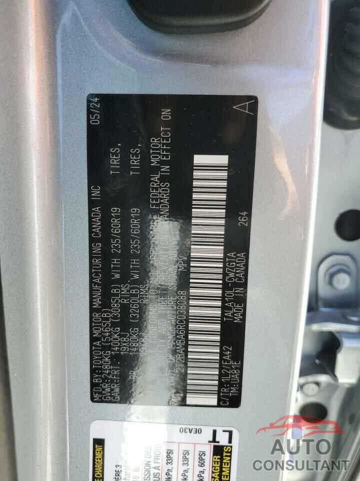 LEXUS RX350 2024 - 2T2BAMBA6RC038088