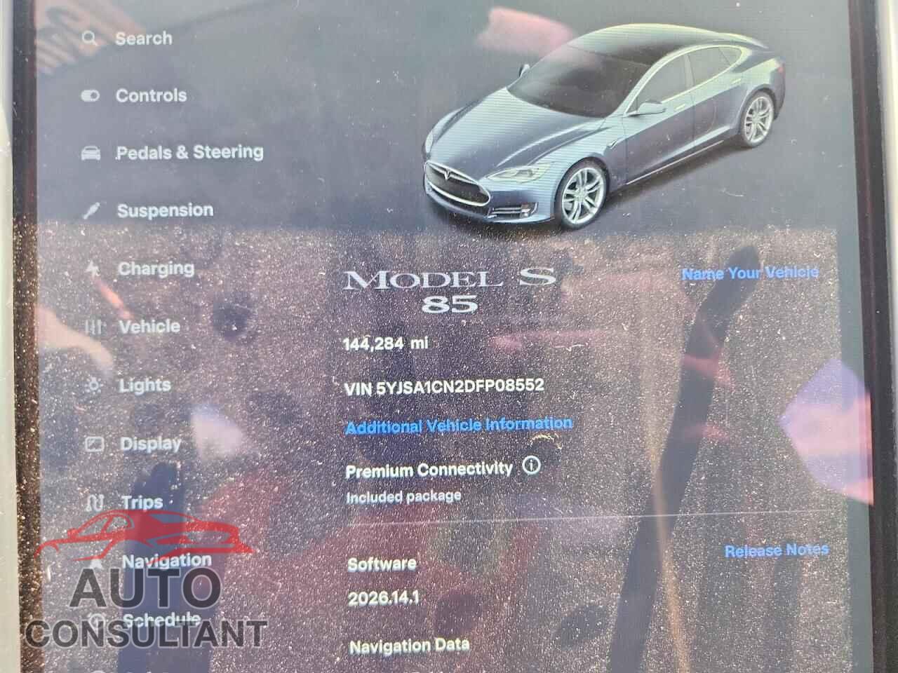 TESLA MODEL S 2013 - 5YJSA1CN2DFP08552