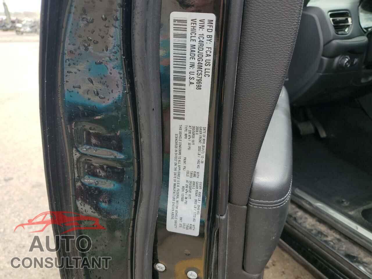 DODGE DURANGO 2021 - 1C4RDJDG4MC579698