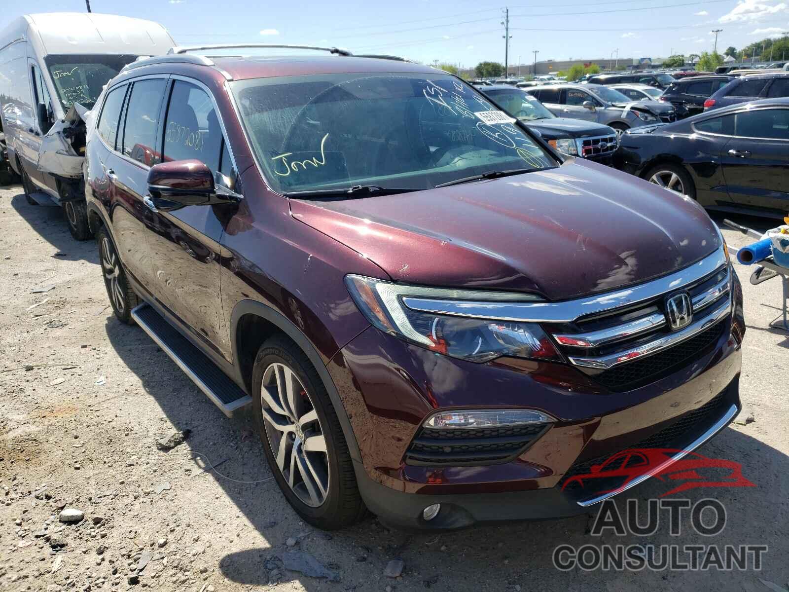HONDA PILOT 2016 - 5FNYF6H99GB119359
