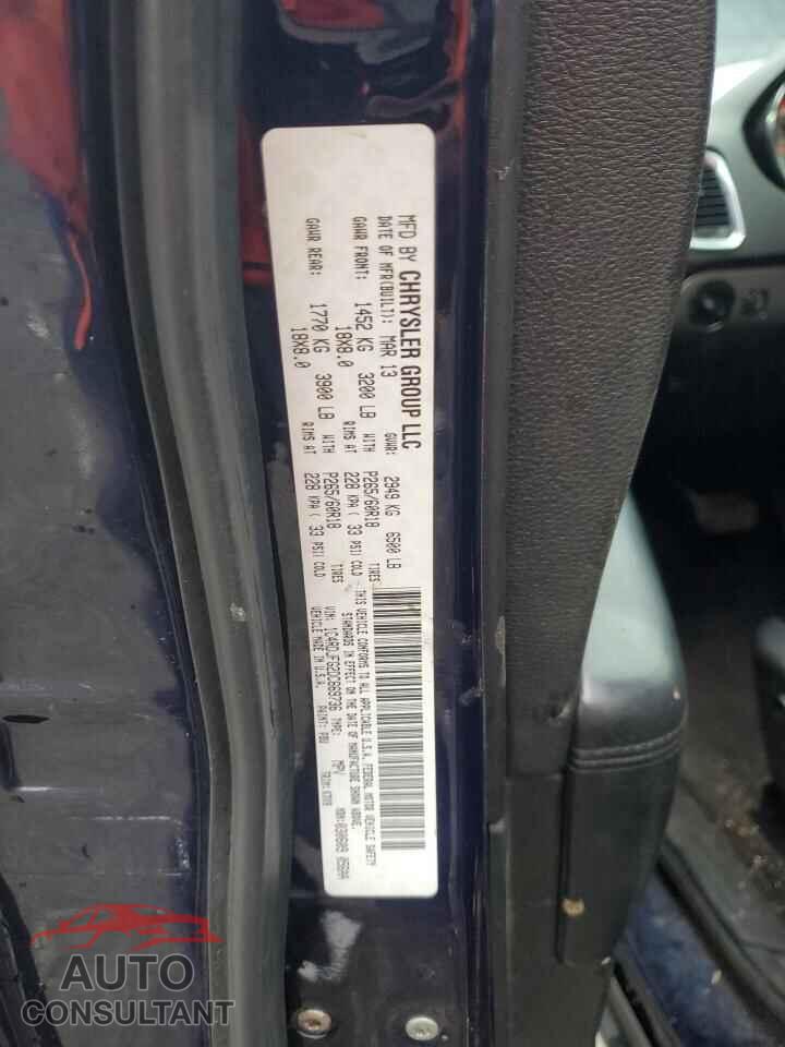 DODGE DURANGO 2013 - 1C4RDJFG2DC669736