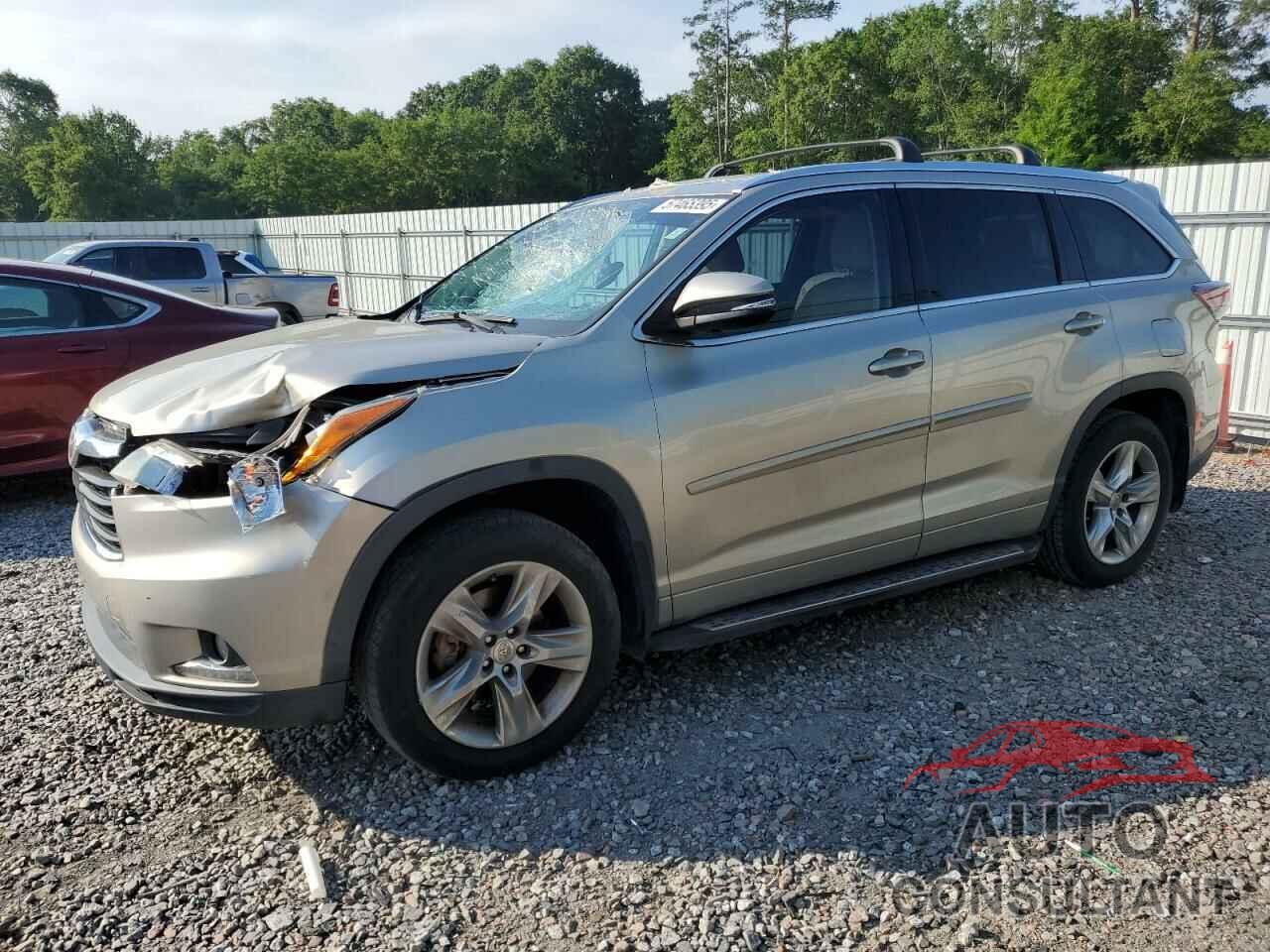 TOYOTA HIGHLANDER 2014 - 5TDYKRFH5ES028881