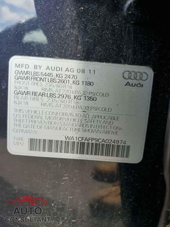 AUDI Q5 2012 - WA1CFAFP9CA024974