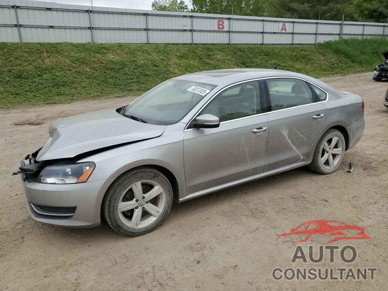 VOLKSWAGEN PASSAT 2012 - 1VWBN7A39CC108113