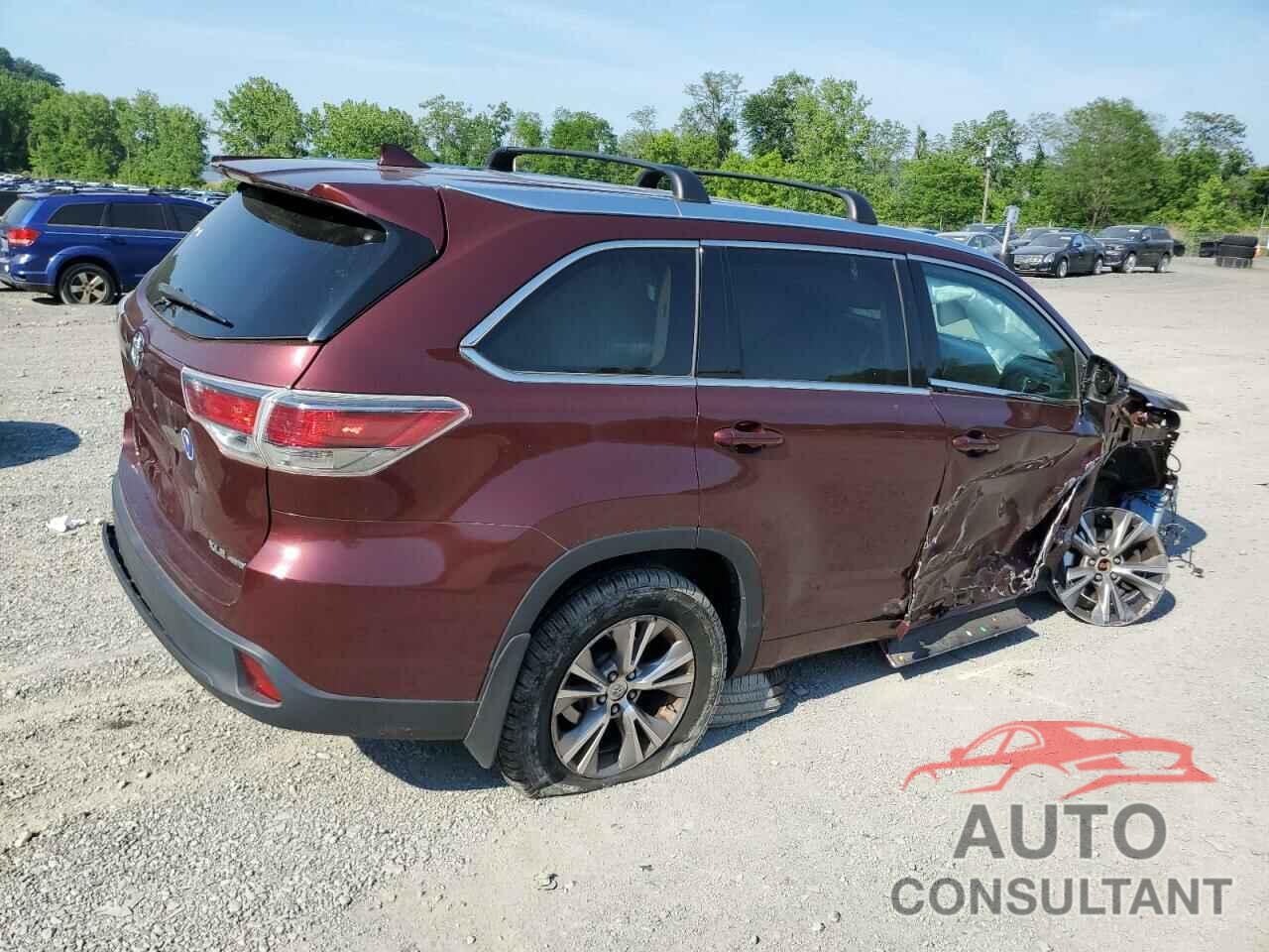 TOYOTA HIGHLANDER 2015 - 5TDJKRFH3FS131803