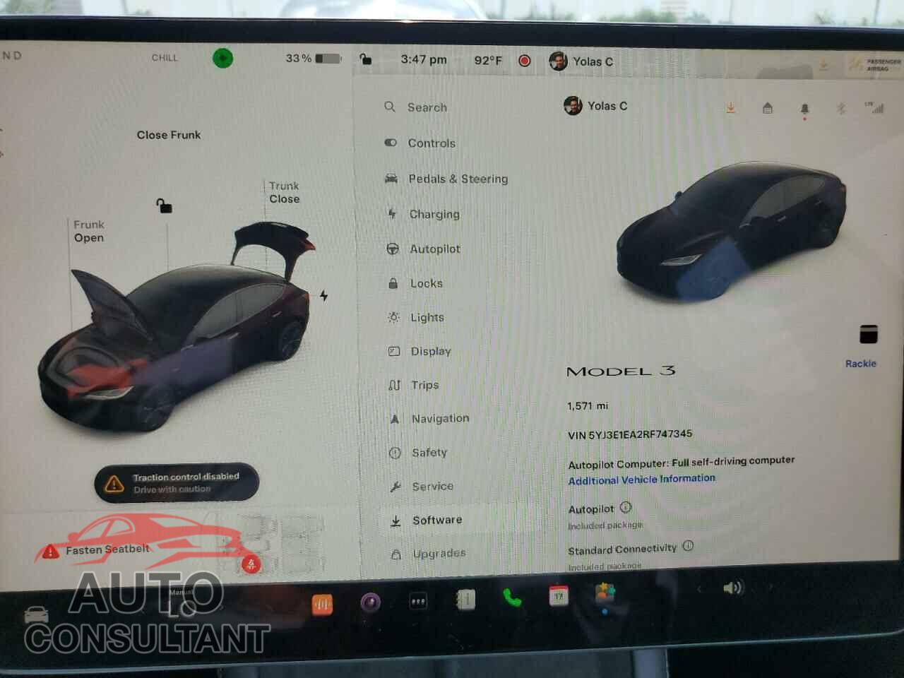 TESLA MODEL 3 2024 - 5YJ3E1EA2RF747345