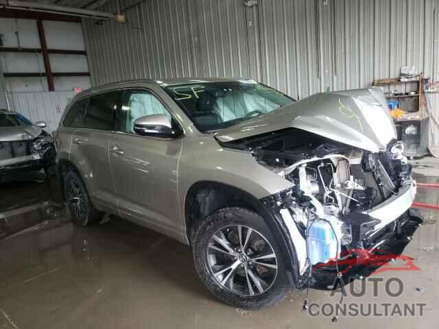 TOYOTA HIGHLANDER 2016 - 5TDJKRFH2GS326809