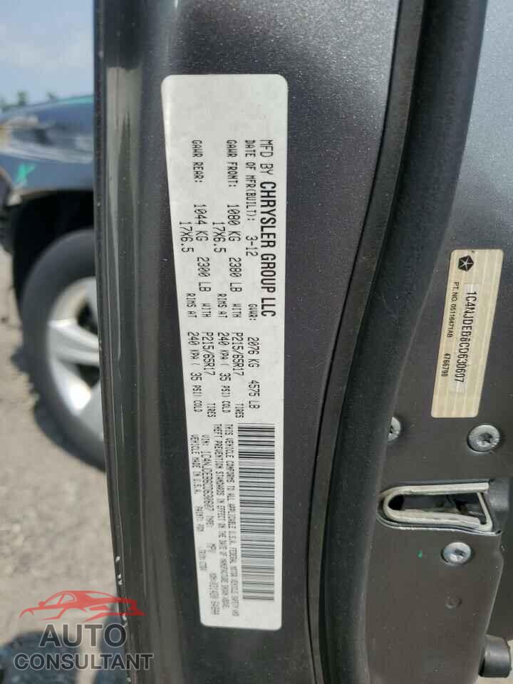 JEEP COMPASS 2012 - 1C4NJDEB6CD630607