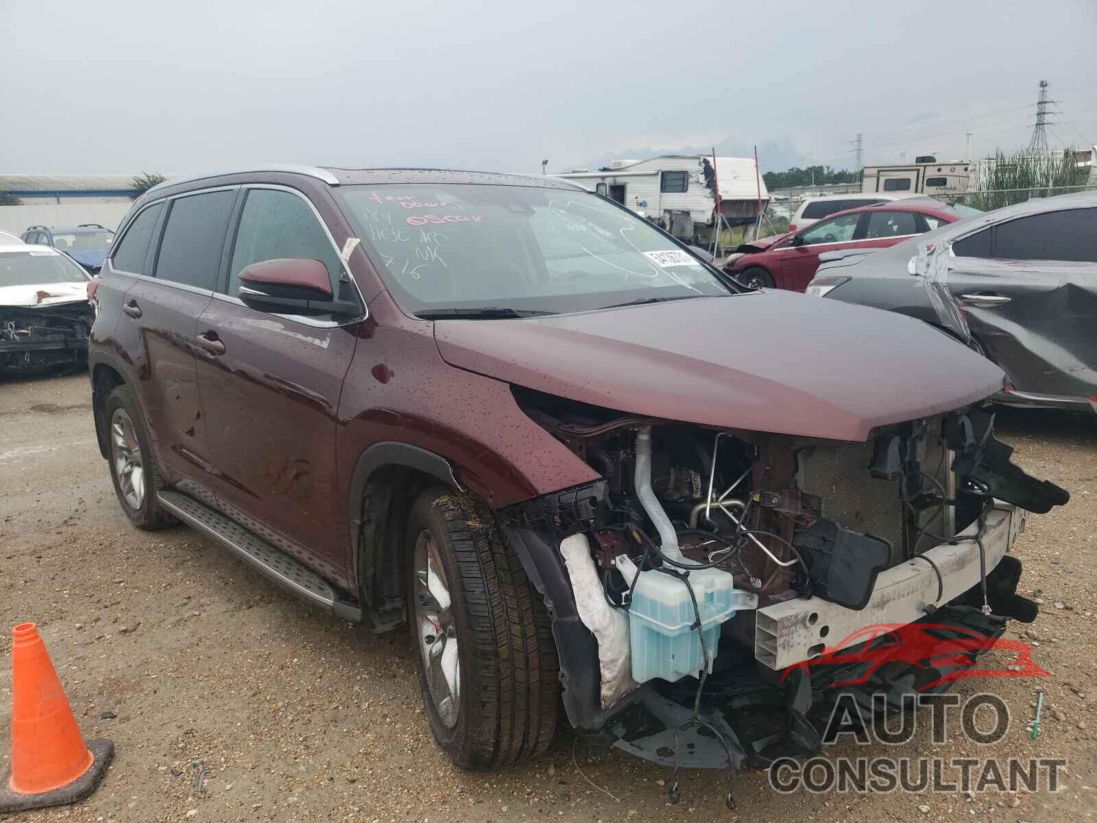 TOYOTA HIGHLANDER 2018 - 5TDYZRFH4JS276643
