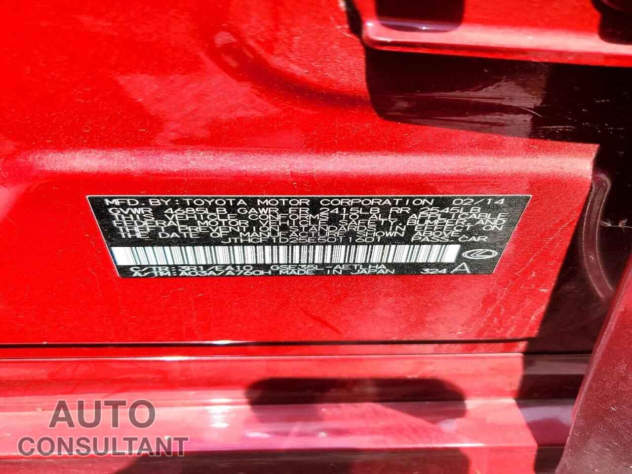 LEXUS IS 2014 - JTHCF1D25E5011601