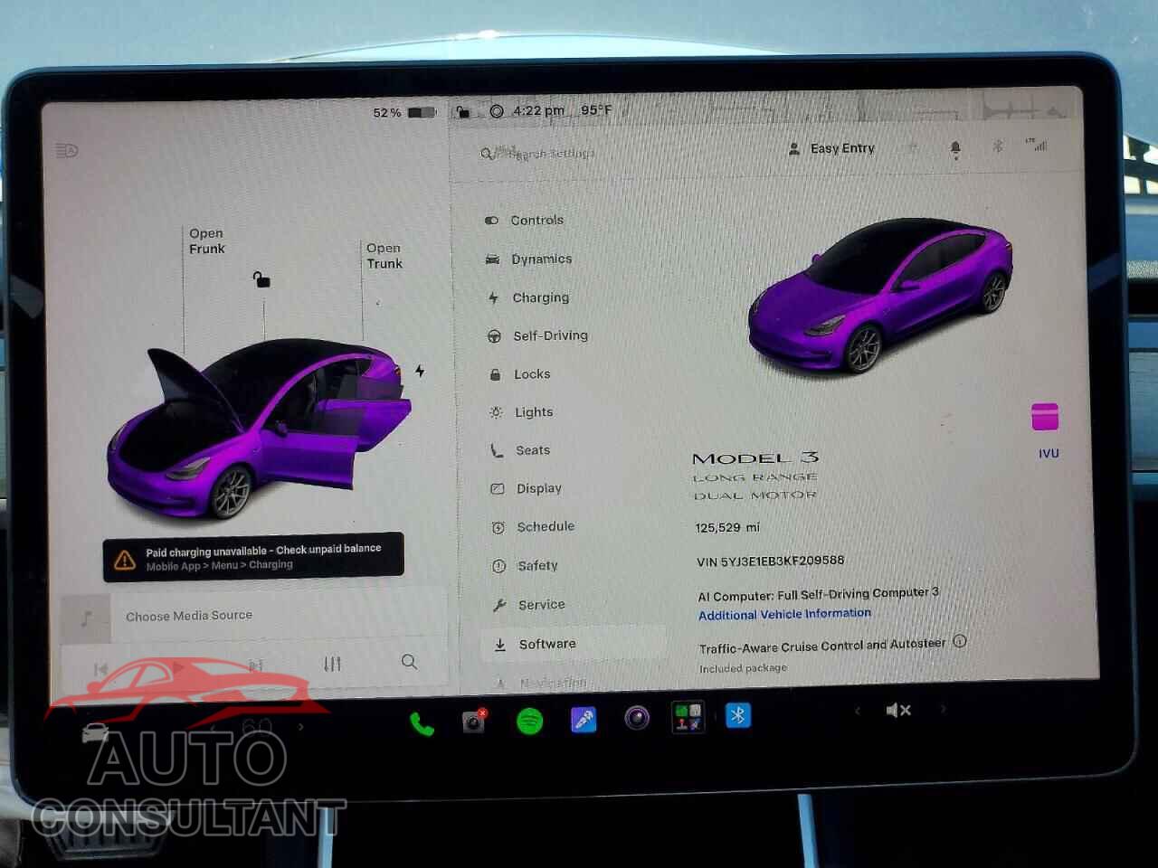 TESLA MODEL 3 2019 - 5YJ3E1EB3KF209588