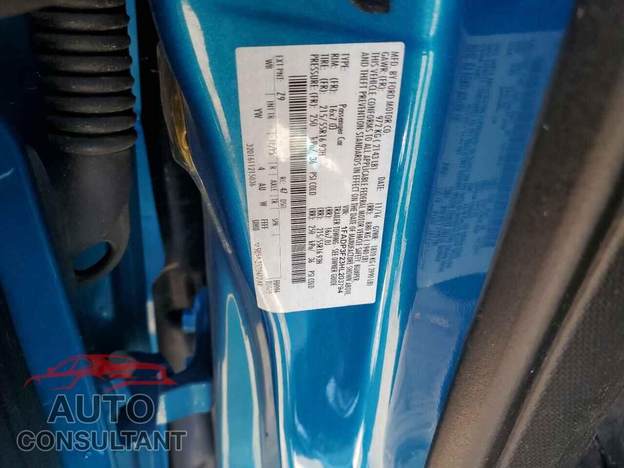 FORD FOCUS 2017 - 1FADP3F23HL203794