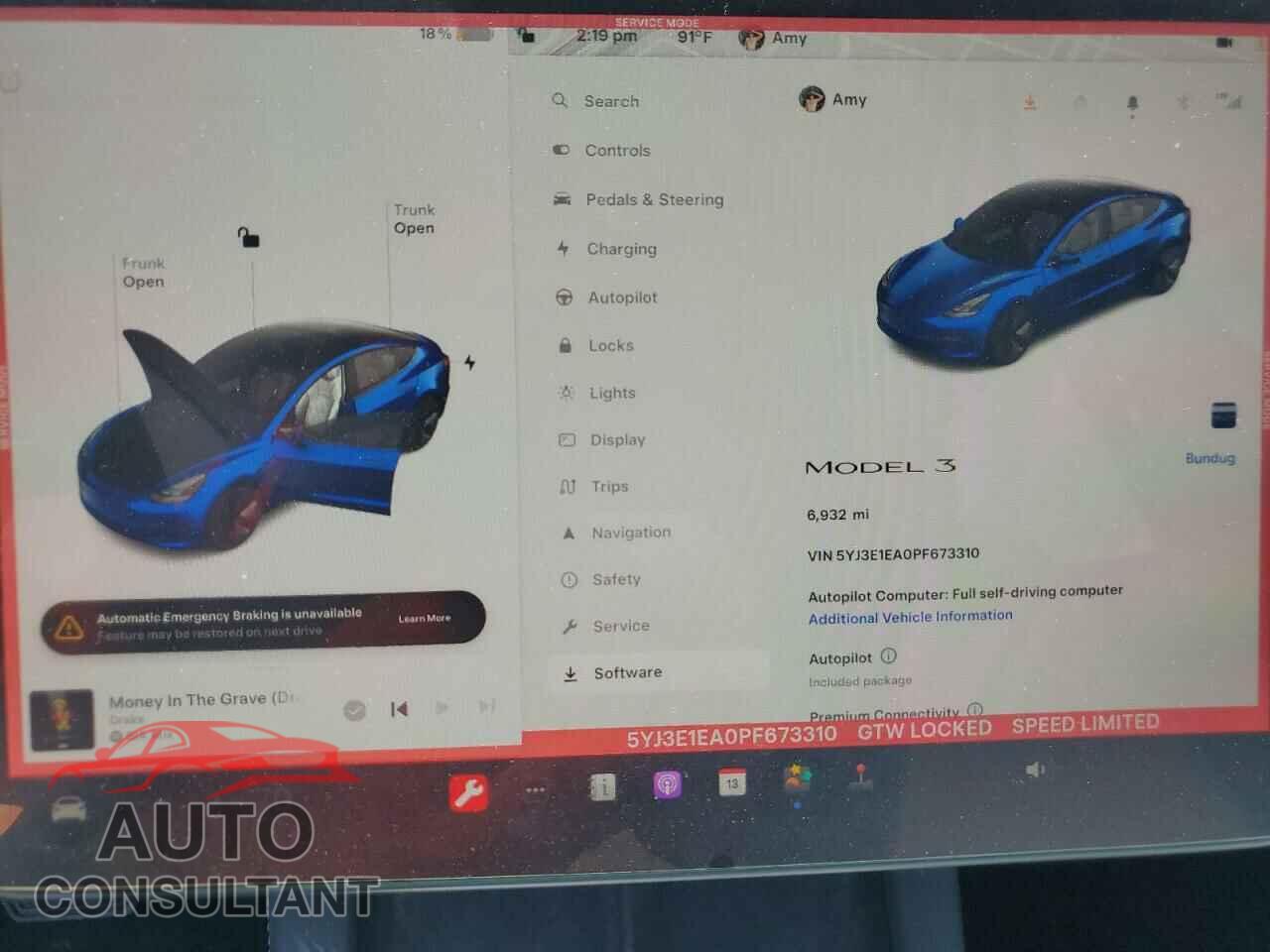 TESLA MODEL 3 2023 - 5YJ3E1EA0PF673310