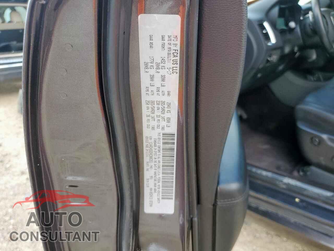 DODGE DURANGO 2017 - 1C4RDHDG5HC906351