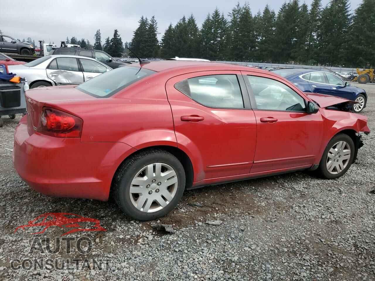 DODGE AVENGER 2012 - 1C3CDZAG2CN309577