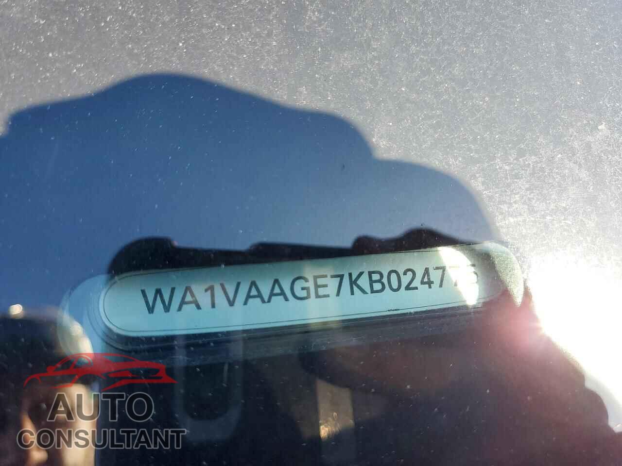 AUDI E-TRON 2019 - WA1VAAGE7KB024775
