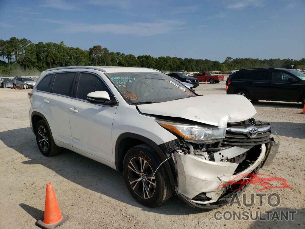 TOYOTA HIGHLANDER 2016 - 5TDKKRFH2GS134374