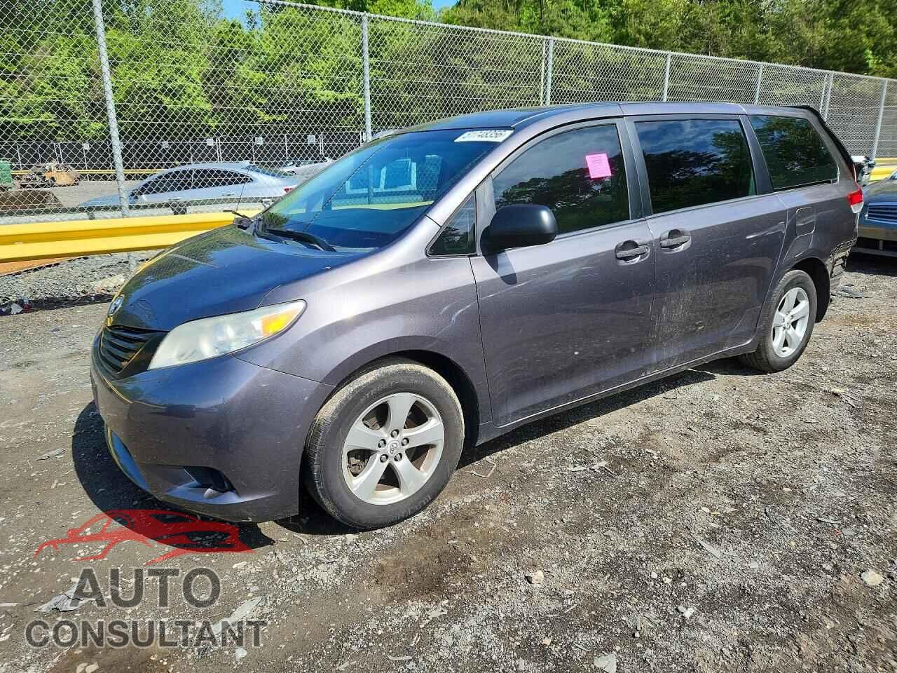 TOYOTA SIENNA 2012 - 5TDZK3DC3CS230236