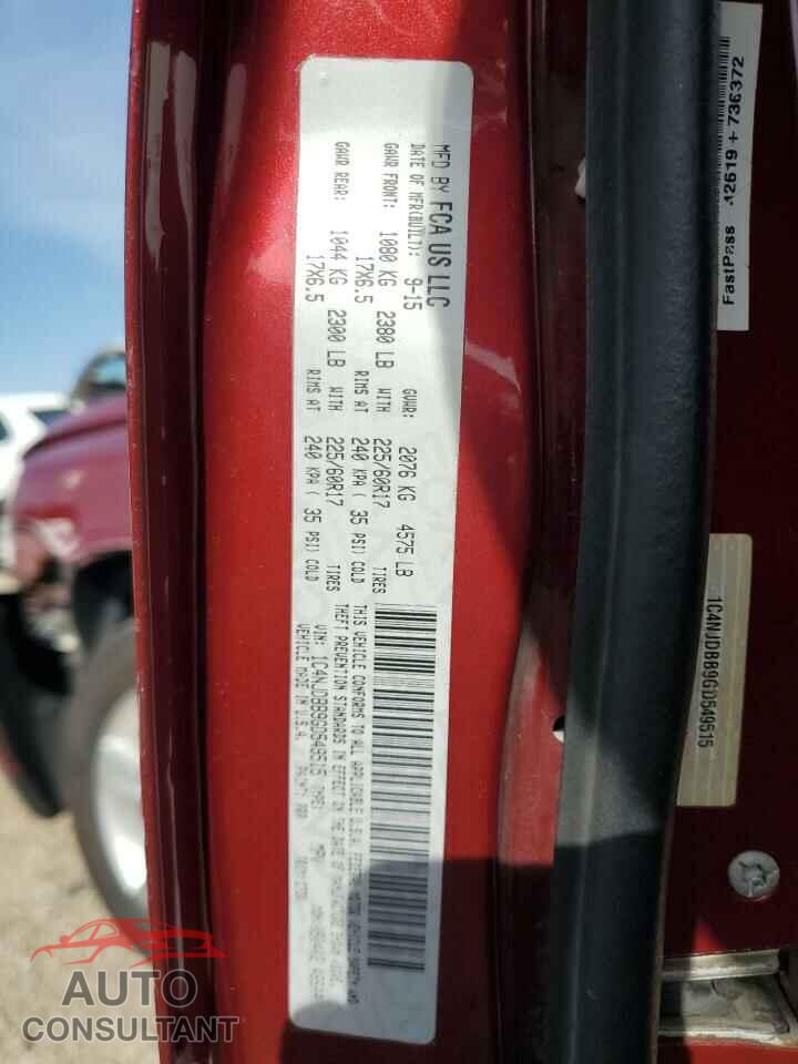 JEEP COMPASS 2016 - 1C4NJDBB9GD549515