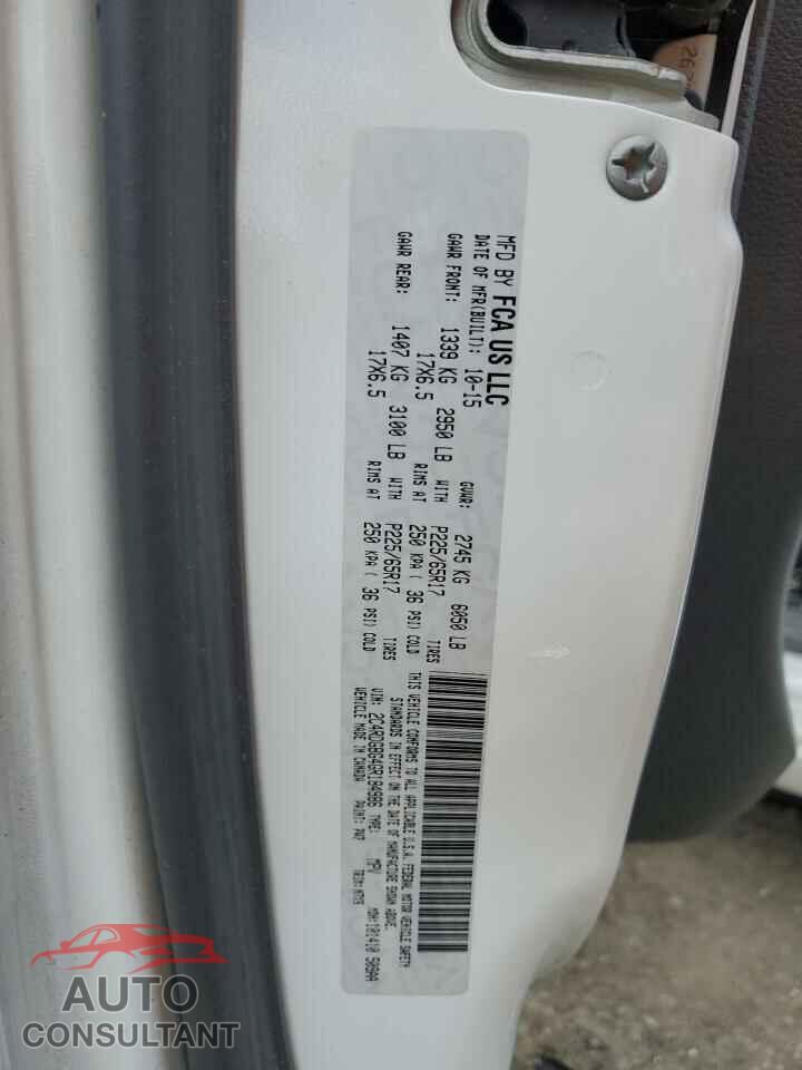 DODGE CARAVAN 2016 - 2C4RDGBG4GR184986