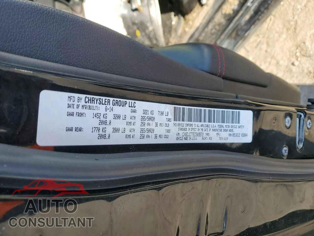 DODGE DURANGO 2014 - 1C4SDJCT7EC503572