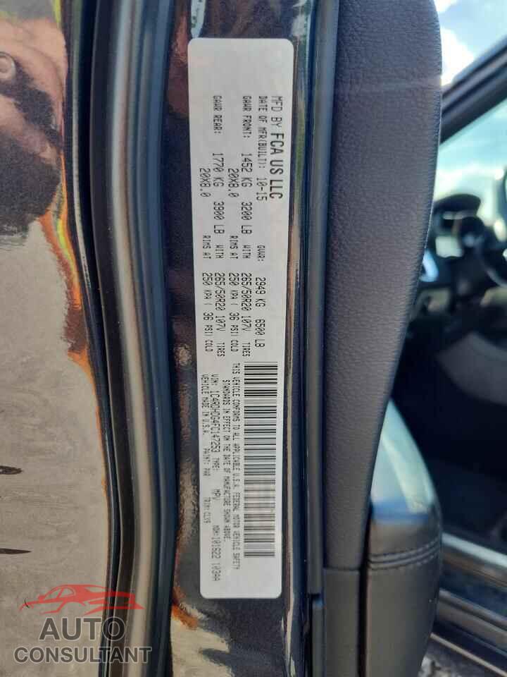 DODGE DURANGO 2015 - 1C4RDHDG4FC147253