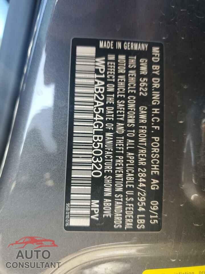 PORSCHE MACAN 2016 - WP1AB2A54GLB50320