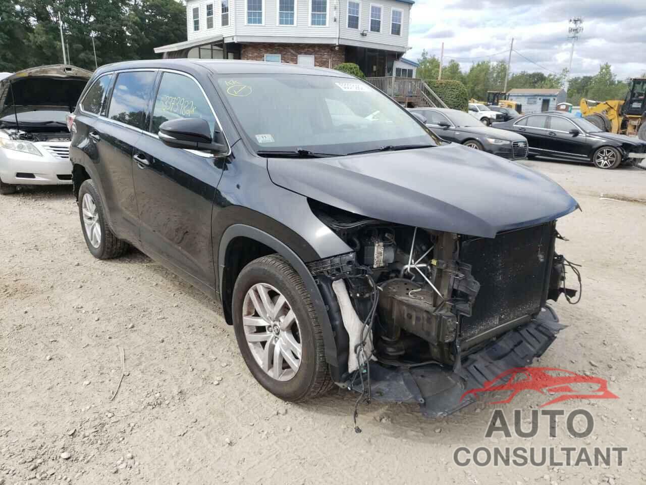 TOYOTA HIGHLANDER 2016 - 5TDZKRFH8GS177342