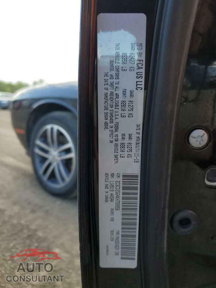 DODGE CHALLENGER 2019 - 2C3CDZGG4KH759956