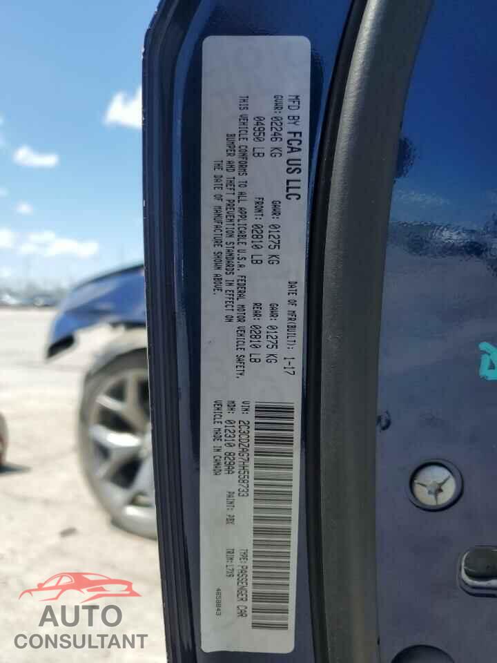 DODGE CHALLENGER 2017 - 2C3CDZAG7HH558733