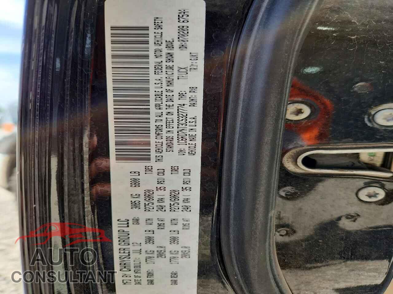DODGE RAM 1500 2012 - 1C6RD7NT3CS327774