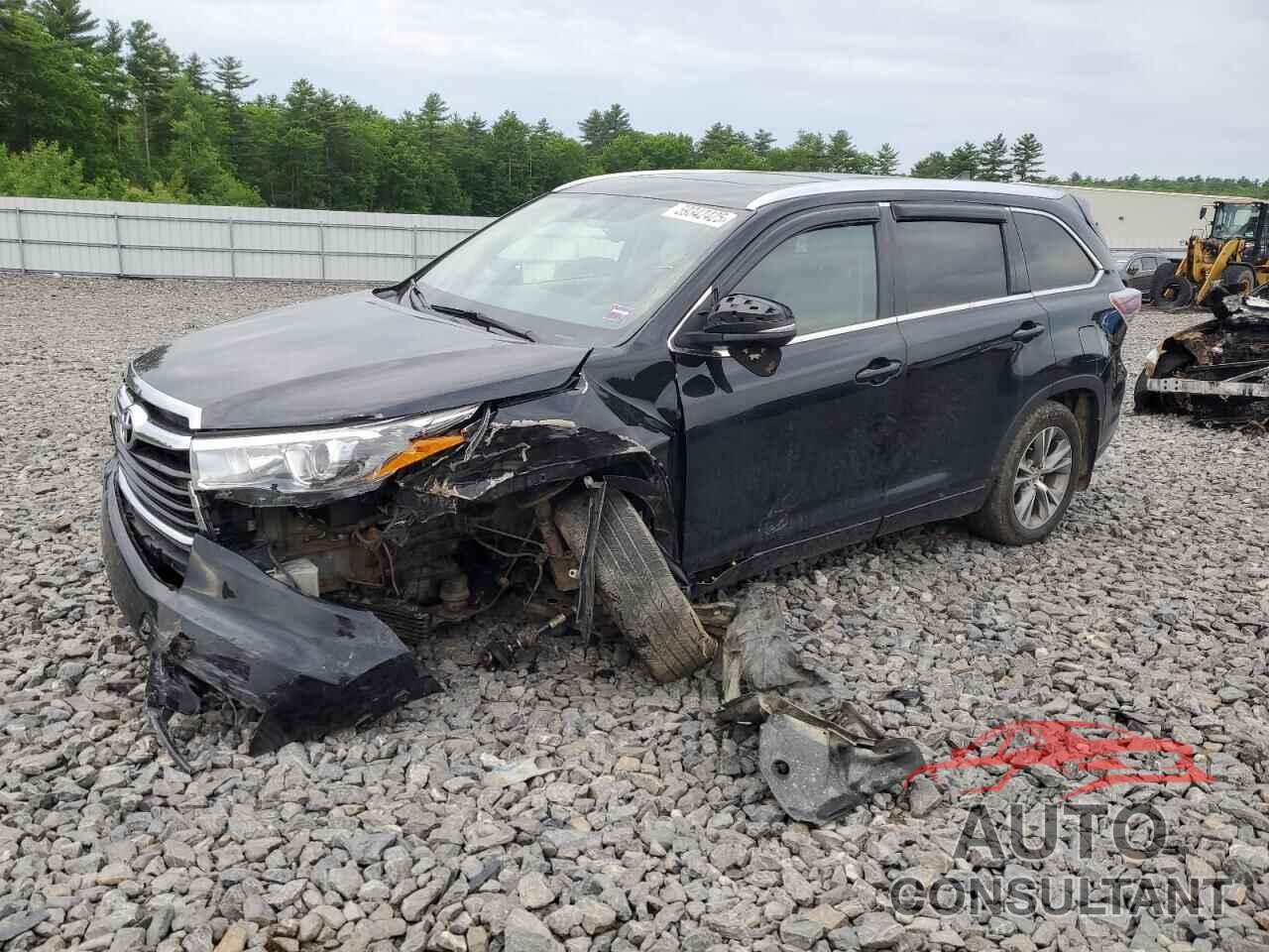 TOYOTA HIGHLANDER 2015 - 5TDJKRFH4FS082918