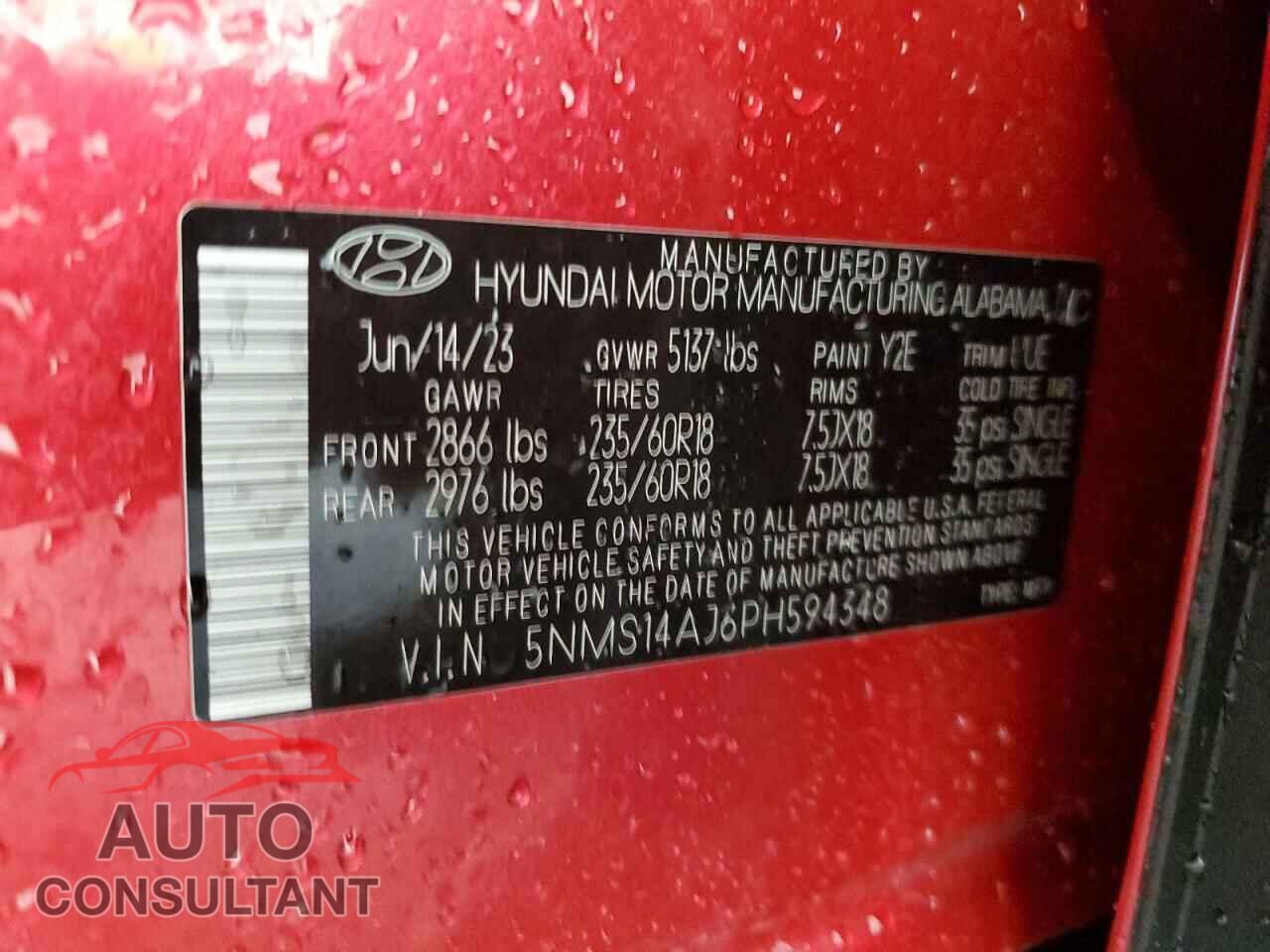 HYUNDAI SANTA FE 2023 - 5NMS14AJ6PH594348