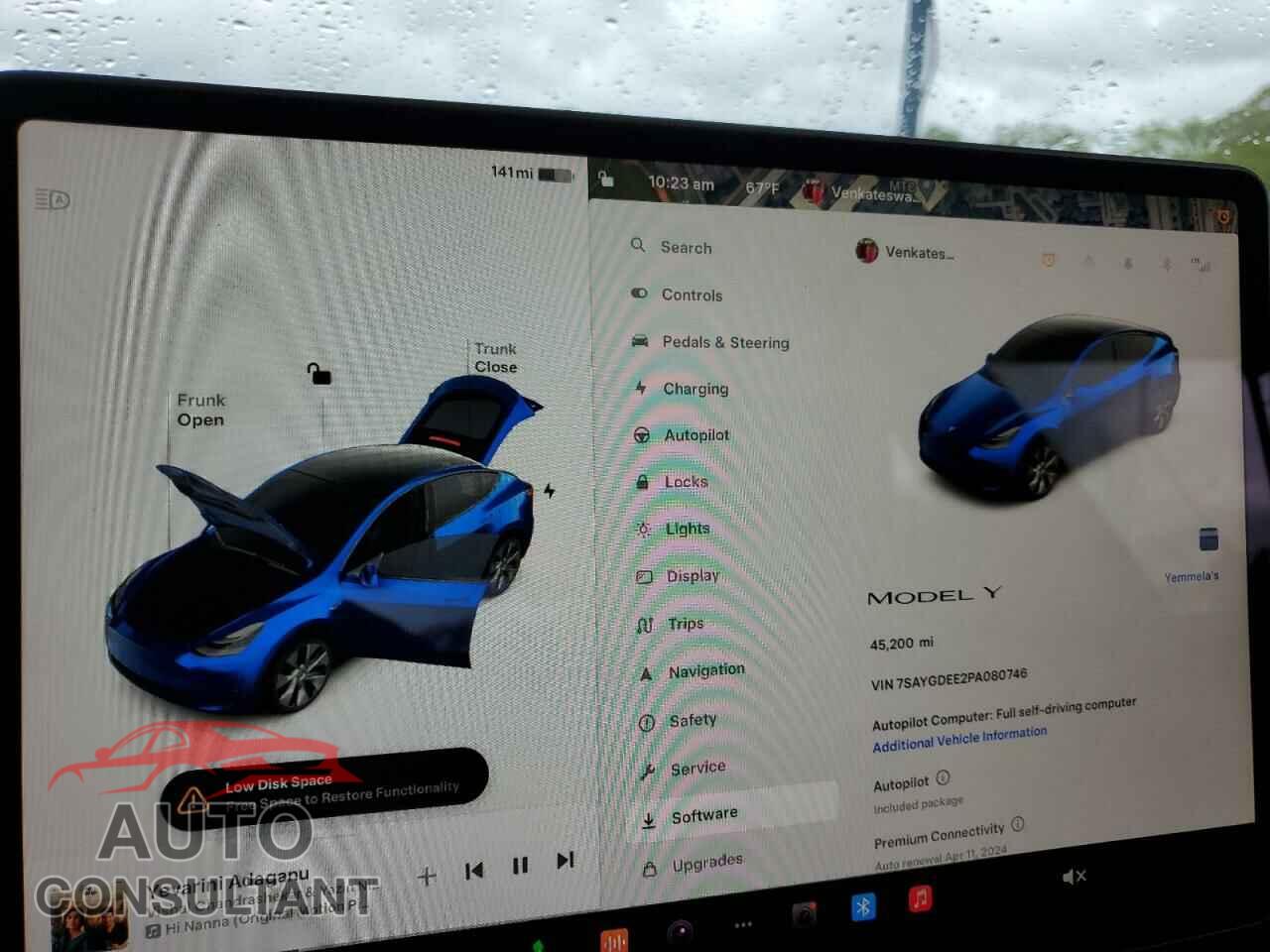TESLA MODEL Y 2023 - 7SAYGDEE2PA080746