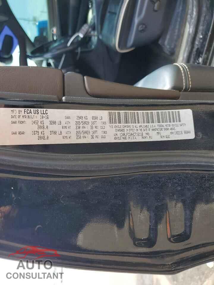 JEEP CHEROKEE 2017 - 1C4RJFCG4HC716118