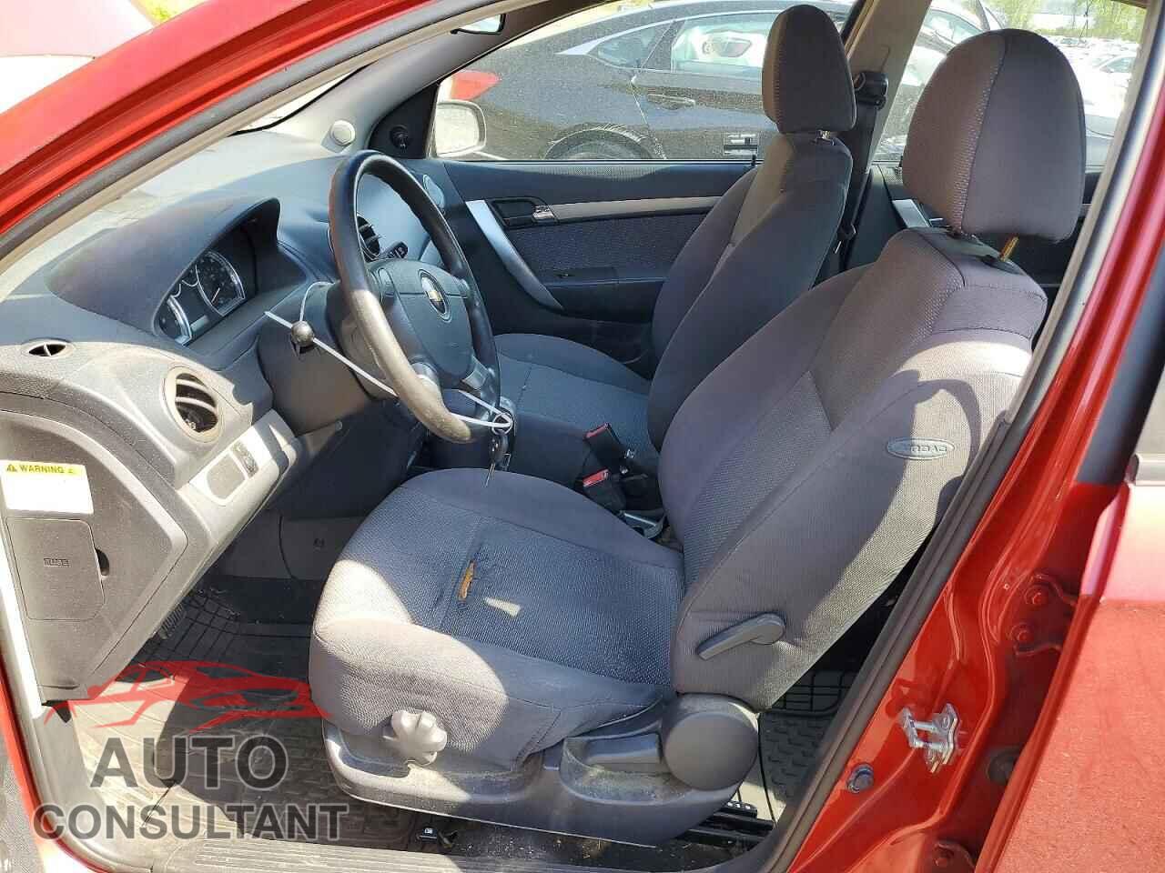 CHEVROLET AVEO 2009 - KL1TD56E59B613077