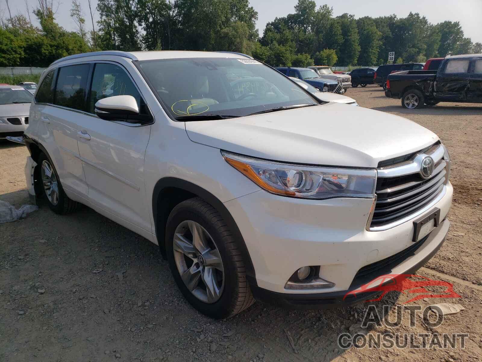TOYOTA HIGHLANDER 2016 - 5TDDKRFHXGS289683