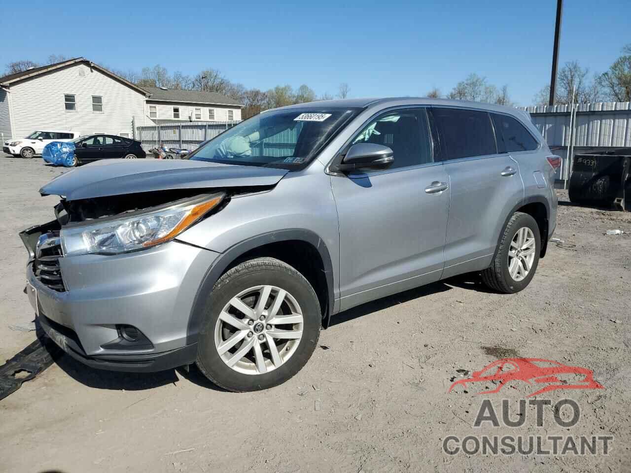 TOYOTA HIGHLANDER 2016 - 5TDBKRFH1GS329219
