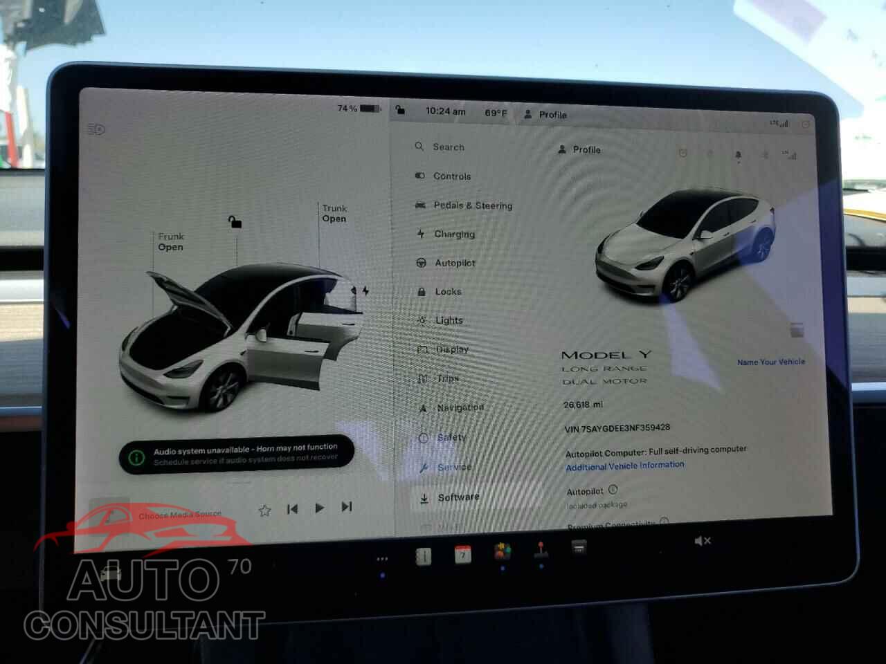 TESLA MODEL Y 2022 - 7SAYGDEE3NF359428