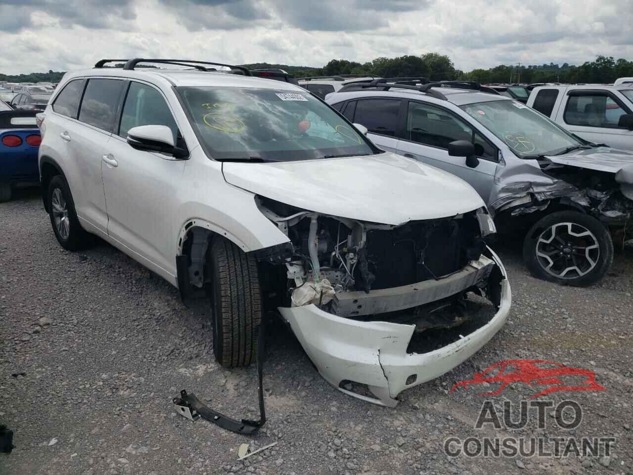 TOYOTA HIGHLANDER 2016 - 5TDBKRFH5GS303027