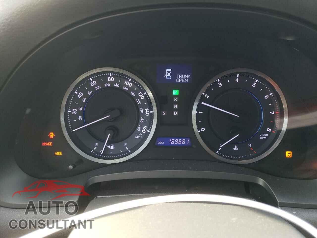 LEXUS IS 2011 - JTHBF5C25B5151910