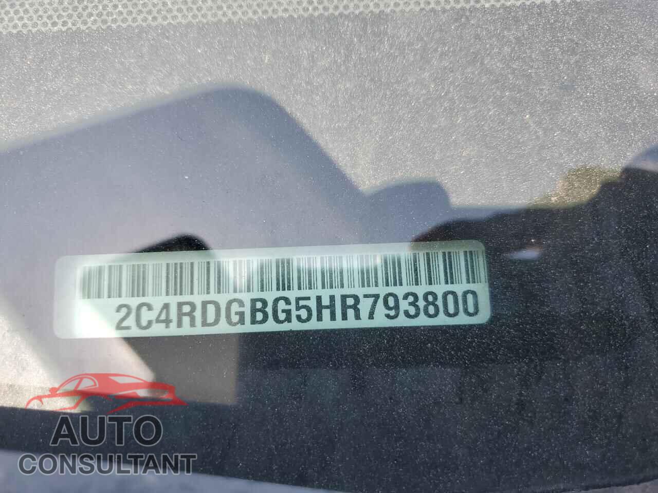DODGE CARAVAN 2017 - 2C4RDGBG5HR793800