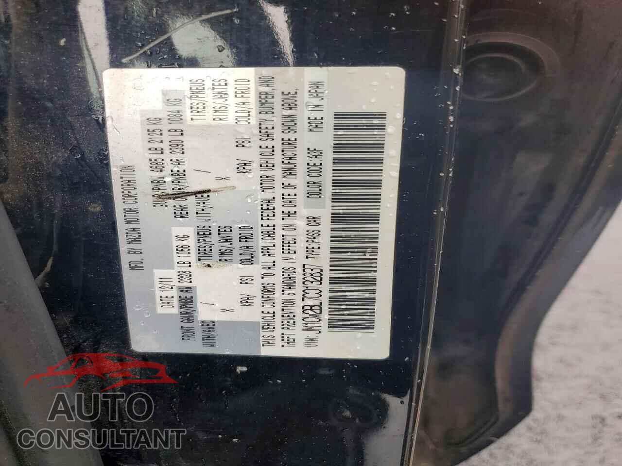 MAZDA 5 2012 - JM1CW2BL7C0132837